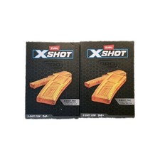 Lot of 2 ZURU X-Shot Pro Series Magazine Clip Set Full Half Size New