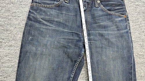 Levis 507 04 Jeans Mens Size 28x32 Blue Denim Regular Flared Bootcut Distressed - Picture 11 of 14