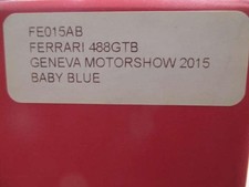 MR COLLECTION FERRARI 488 GTB BABY BLUE 1/18 Collectables 17+