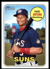 Yasel Antuna 2018 Topps Heritage Minor League #95 Hagerstown Suns MLB READ
