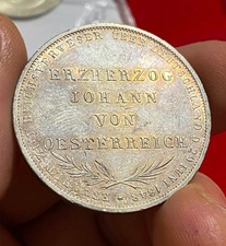 Frankfurt, 1848 AR 2 Gulden, Sharp, Lustrous, Mintage 36000, Thus Scarce