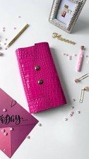 Handmade Pink Italian Leather 2026 Planner Midori Traveler's Journal 6-Ring