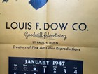 1947 Pinup Calendar Billy DeVorss -22" x45"-Good Evening Litho. Louis Dow Sample — photo 8
