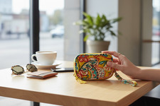 Vera Bradley Provencal Wristlet Wallet Yellow Floral — listing 3