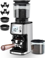 Homtone Conical Burr Coffee Grinder Electric for Portafilter and Container, 51 G