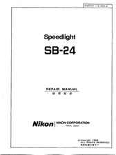 NIKON SB-24 Camera Flash Service Repair Manual Parts List PDF READ