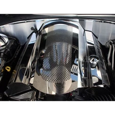 Plenum Cover for 09-17 Charger/300 w/ACC Fuel Rail Covers[Stainless/Perforated]