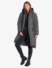 Women's Longline Puffer Coat Hooded Thick Warm Quilted Jacket by Saint & Sinner
