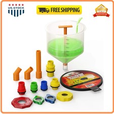 EPAuto Spill Proof Radiator Coolant Filling Funnel Kit