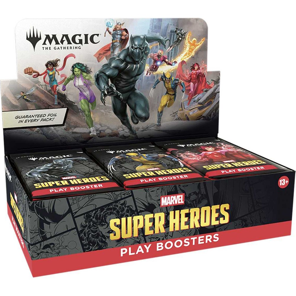 Magic: The Gathering Marvel Super Heroes Play Booster Sealed Box