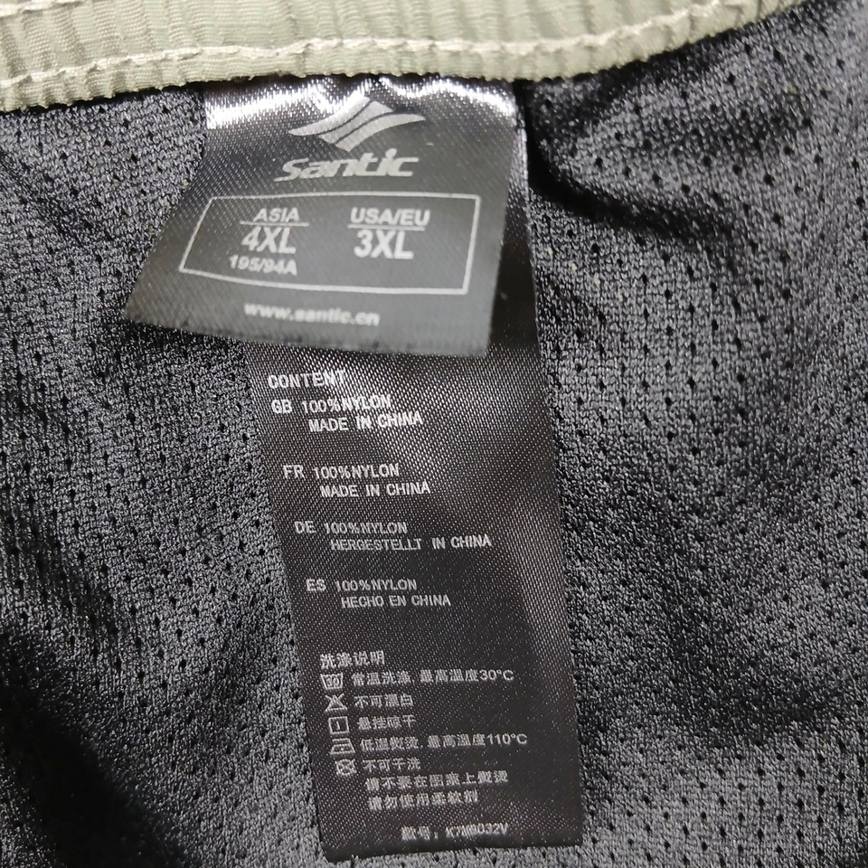 Pantalones Cortos de Ciclismo Acolchados Santic Para Hombre 3XL Verde Negro Nylon Bicicleta de Montaña Foto 4 de 4