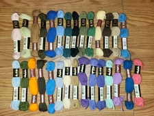 Lot Of 29 Skeins of DMC Needlepoint Tapestry Wool Yarn Colors Shown Lot I