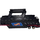 VINTAGE 1986 Hot Wheels Black Semi Car Hauler TRAILER ONLY Hold Up To 12 Vehicle