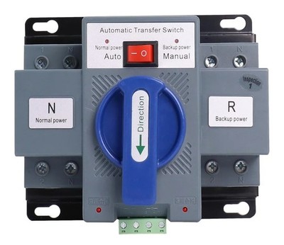 Dual Power Automatic Transfer Switch, 2P 63A 110V Dual Power Generator