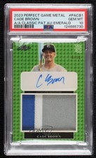 2023 Leaf Metal Perfect Game All-American Classic 6/10 Cade Brown Patch Auto 8d2