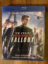 Mission: Impossible – Fallout Blu-ray + DVD + Digital HD. New Sealed