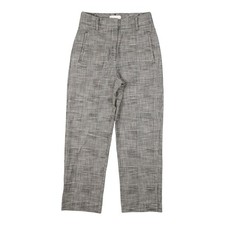 Wilfred Pants Womens 4 Grey Plaid Tailored Straight Leg High Waist Office Work 4