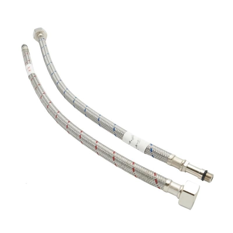 iflo Braided Connector Pipe Tails (Pair) - 485644 -BZG10-1/2""-400-01
