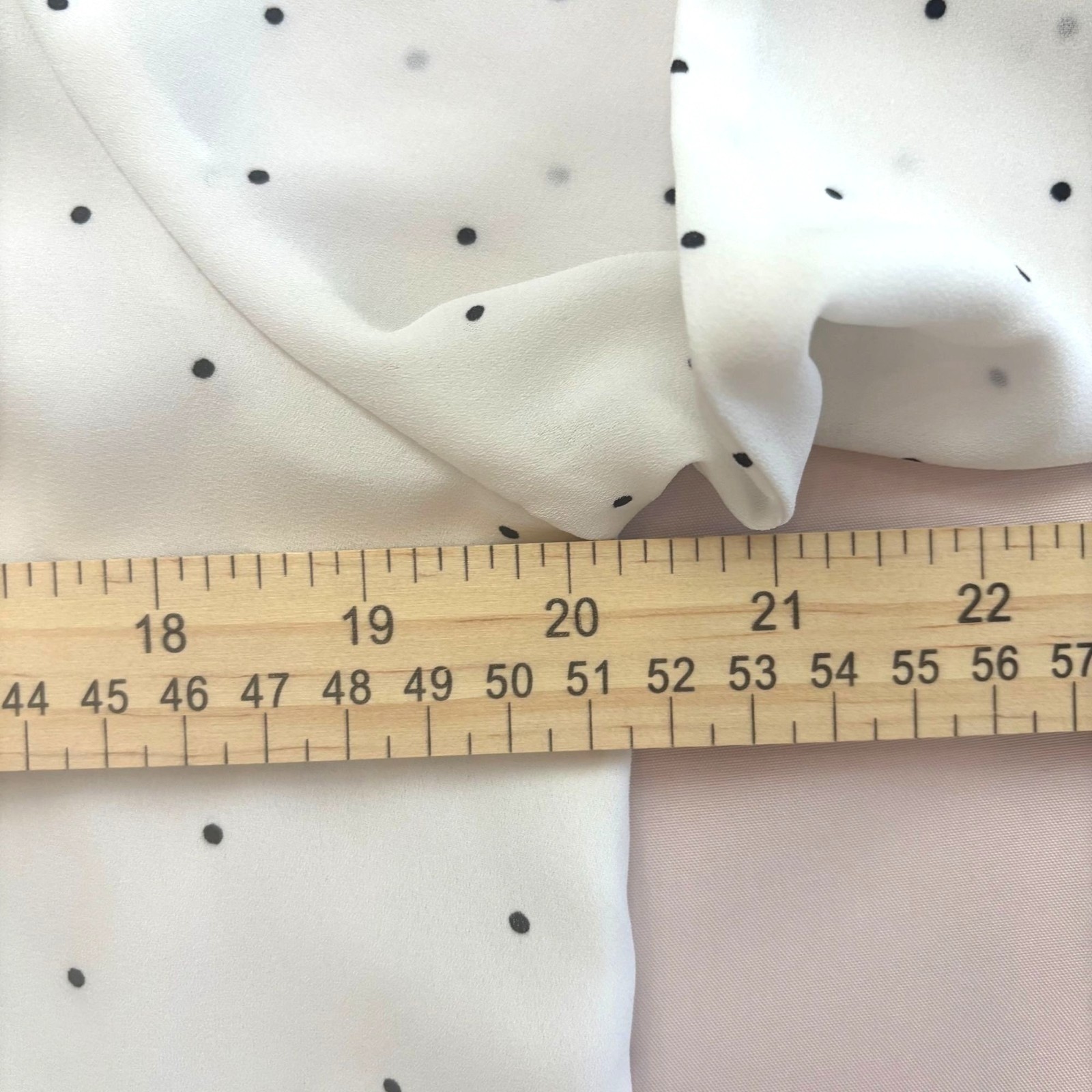LOFT Simple Chic Elevated Basic Polka Dot Long Sl… - image 5