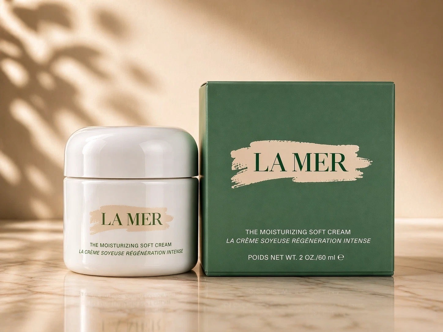 LA MER La Crema Hidratante Suave 2 OZ Crema Hidratante Facial Natural Nueva en Caja