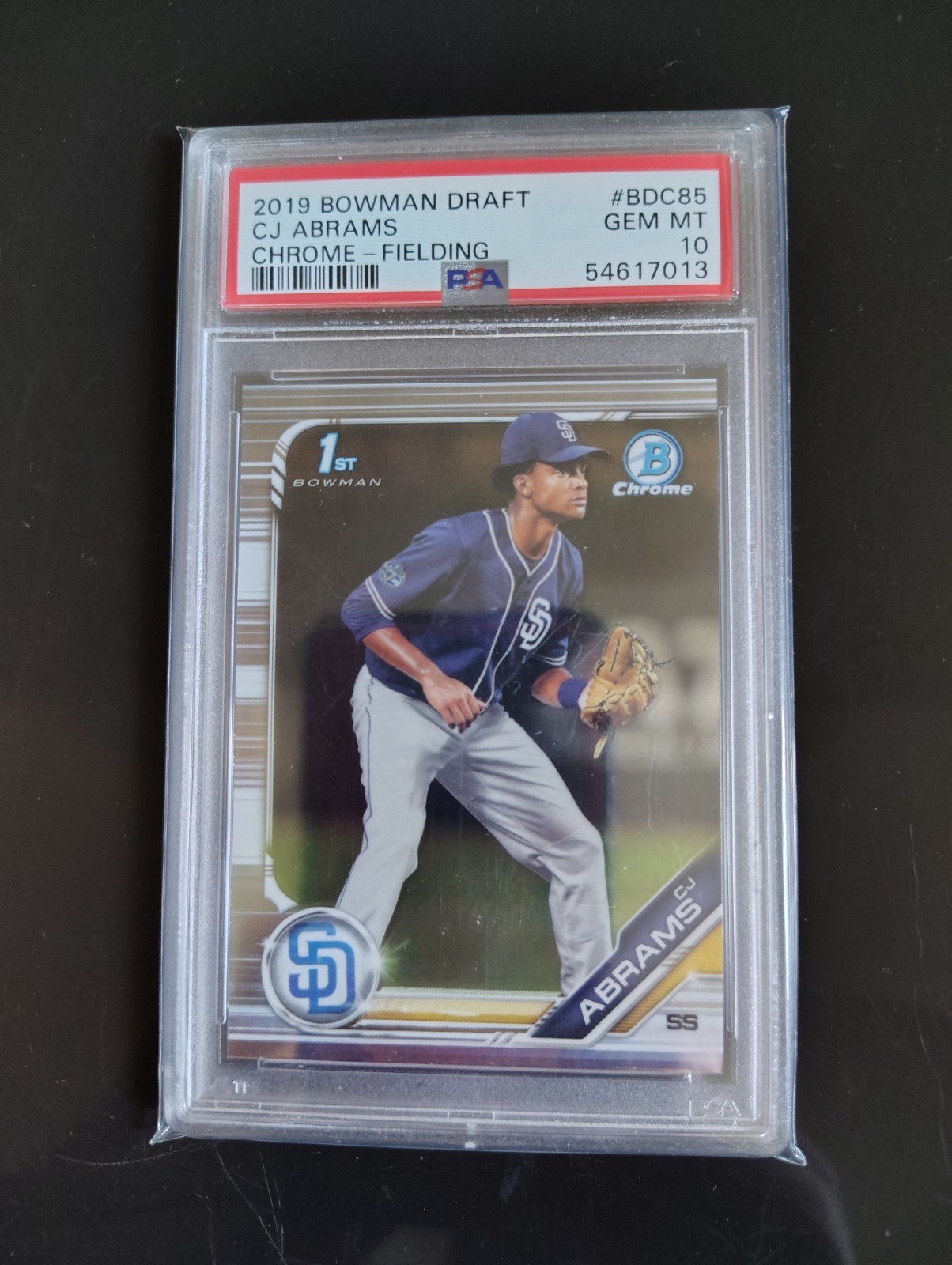 2019 Bowman Draft Chrome CJ Abrams PSA 10