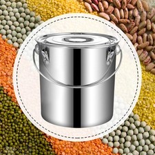 Image of Stainless Steel Bucket Stainless Steel Pail for Restaurants Garage Farm