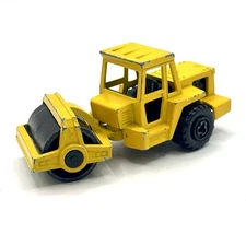 Vintage Majorette Road Roller #226 Yellow Diecast Made in France Loose