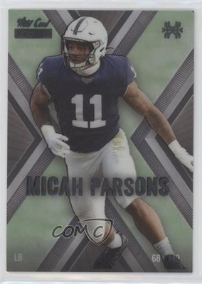 2021 MATTE X-Plode Mega Box Black - Green X 68/149 Micah Parsons Rookie RC 1p5