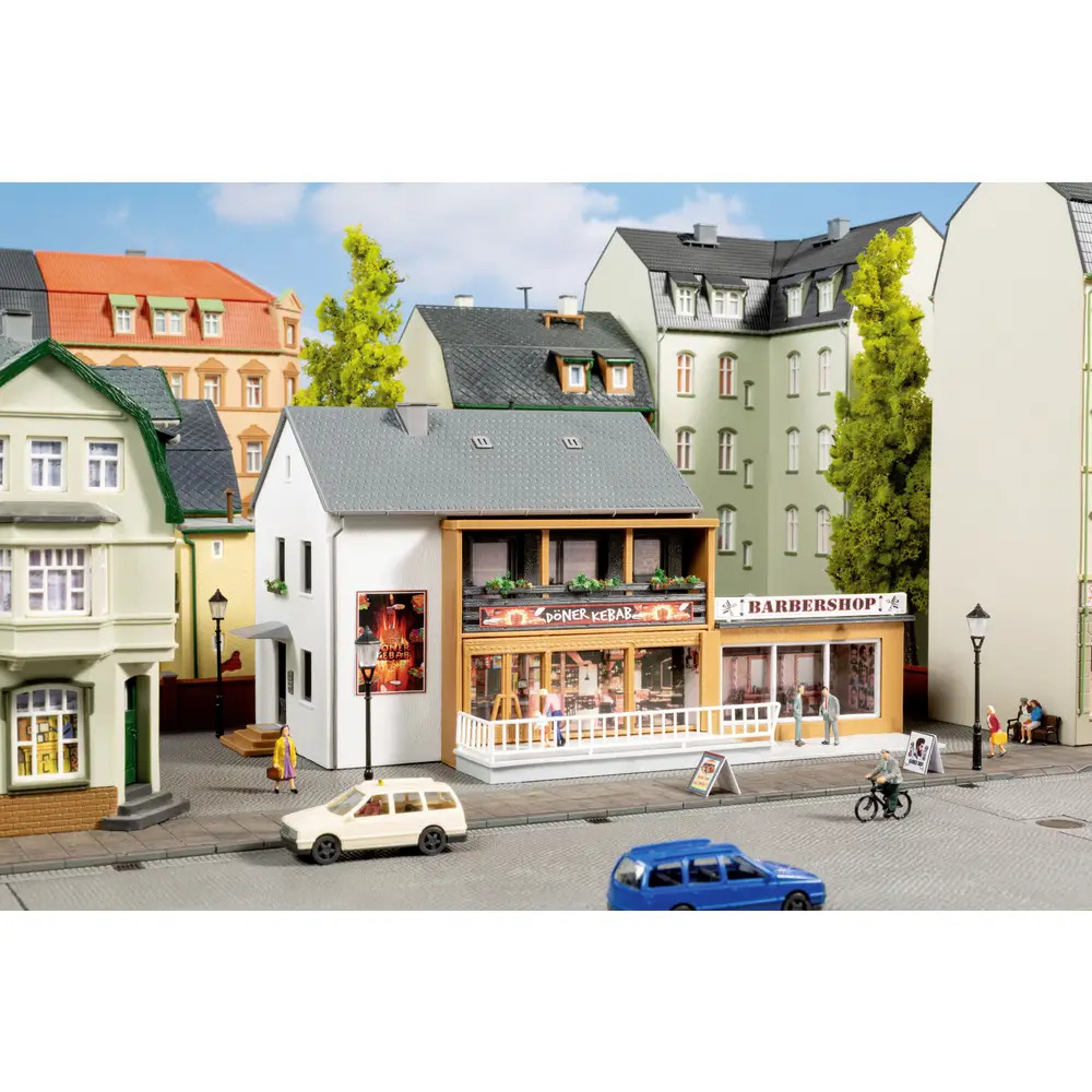 Auhagen 12356 H0, TT D&ouml;ner und Barbershop