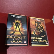 Robot Jox + Crash And Burn VHS tapes video 1990s 90s scifi