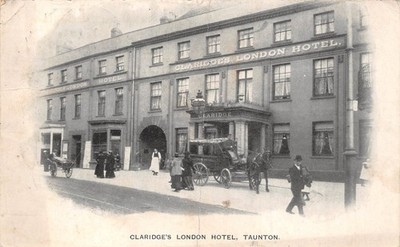 POSTKARTE TAUNTON CLARIDGE'S LONDON HOTEL um 1912