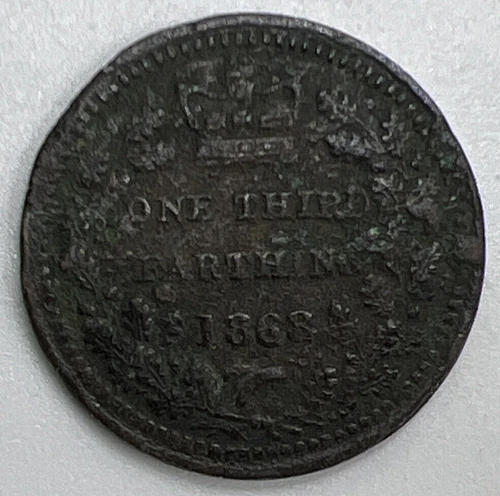1868 Victoria Farthing — photo from the most recent tracked eBay sale