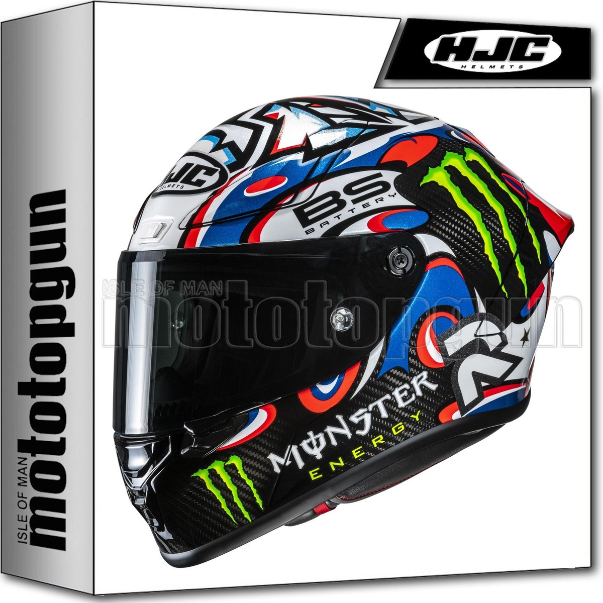 FULL FACE MOTORCYCLE HELMET HJC RPHA 1 V2 CARBON QUARTARARO LE