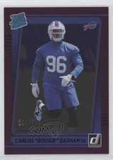 2021 Donruss Rated Rookie Season Stat Line 201/500 Carlos Basham Jr Boogie 04u1