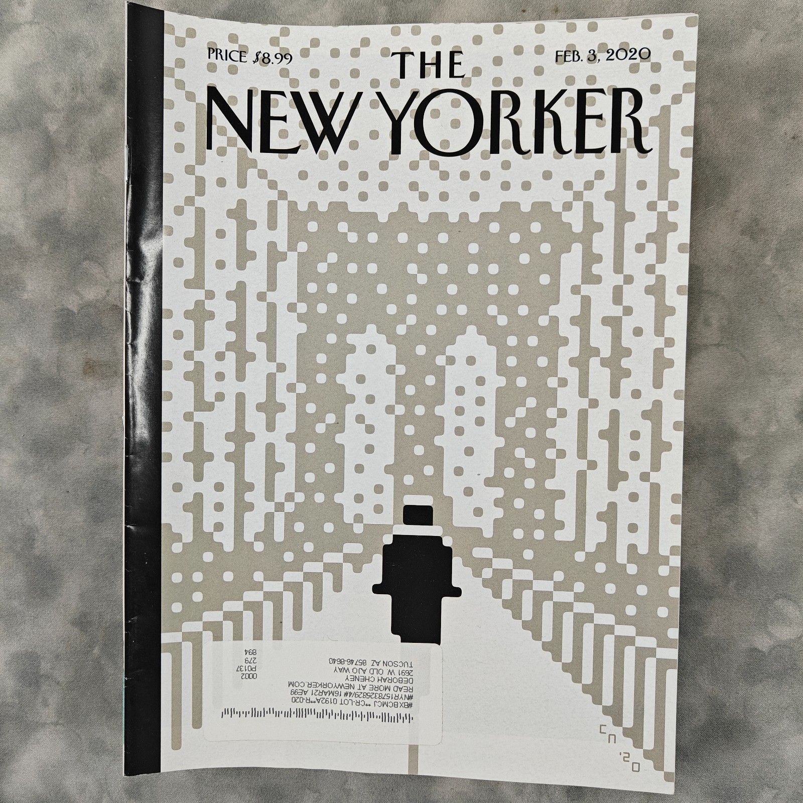 The New Yorker Magazine Feb 3 2020 Christoph Niemann Cover Back Issue