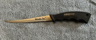6'' Intruder Stainless Steel Blade Fillet Knife Fishing Rubber Handle