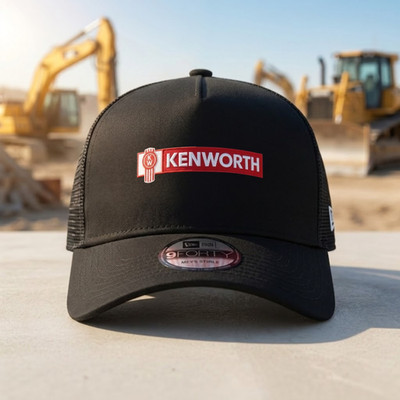 Kenworth Embroidered 9FORTY Mesh Trucker Hat Black Adjustable Cap
