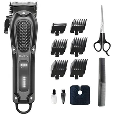 Rechargeable Hair Clippers for Men - Quiet Rotary Motor & Cordless Convenience