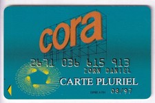 CARTE / CARD  BANQUE BANK CREDIT .. ANCIENNE OLD CB CORA 1995 PERIMEE MAGNETIQUE