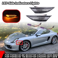 2x Led Seitenblinker Blinker Für Porsche 911 991 Boxster Cayman 981 718 Klarglas