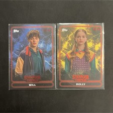 Topps Stranger Things welcome to the Upside Down Will /50 & Holly /75 lot
