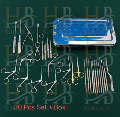 #ad Tympanoplasty Instrument Set 30 Pcs ENT Micro Ear Surgery Set $190.00