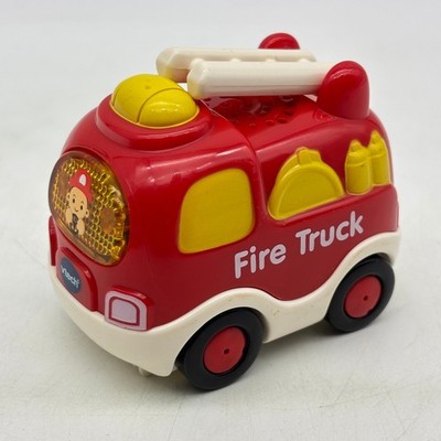 VTech Go! Go! Smart Wheels Red Fire Truck White Ladder Lights Sounds Works