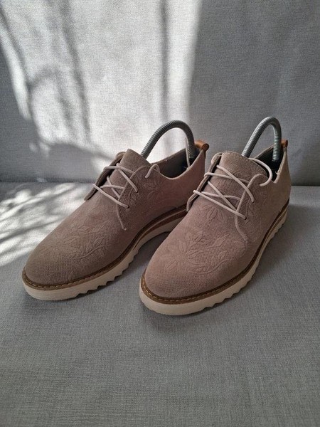 Women Roberto Santi Loafers Grey Suede 38