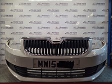 SKODA OCTAVIA MK3 COMPLETE FRONT BUMPER WHITE LF9E 2013-2016 CHECK PICTURES