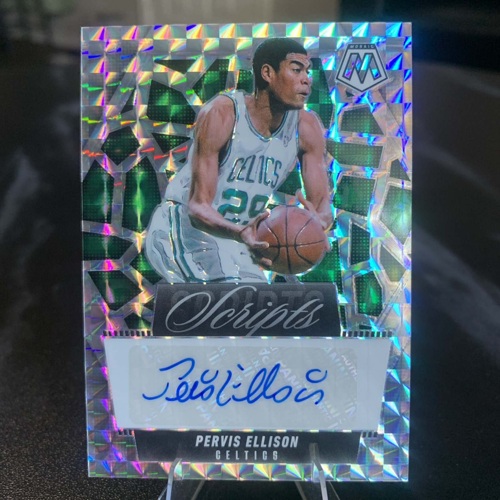 2024-25 Mosaic Pervis Ellison Scripts Auto Autograph #MS-PEB Celtics