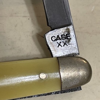 CASE XX 3201 PEN KNIFE yellow CV 1940-64 edc | eBay