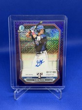 2026 Bowman Baseball Gavin Fien Chrome Purple Mojo /199 Refractor Auto #BMA-GF