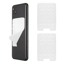 2Pcs Silicone Suction Phone Case Mount, 3.39"x2.28" Grip Holder, Clear