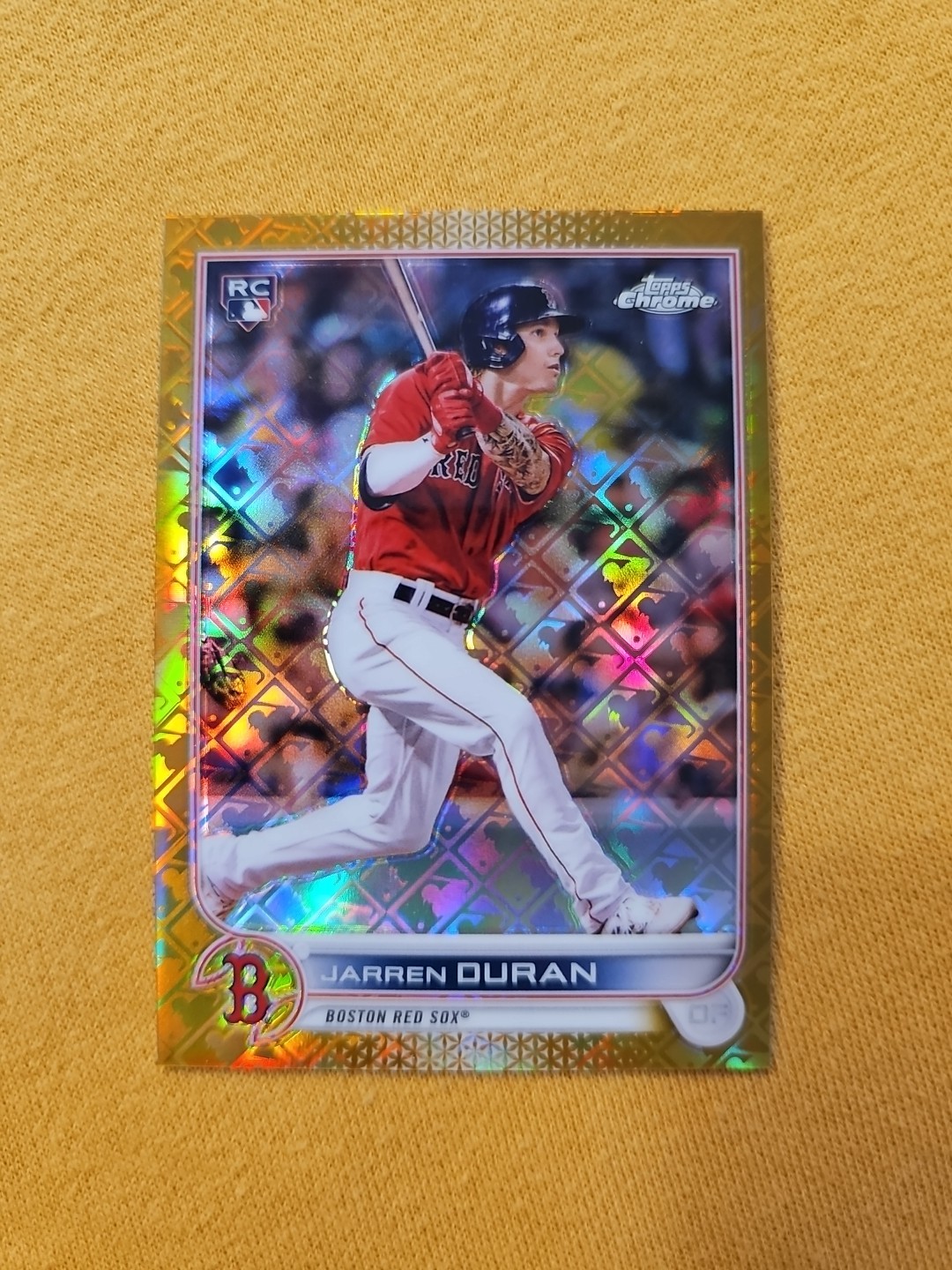 2022 Topps Chrome Jarren Duran Gold Logofractor SP /50 🔥